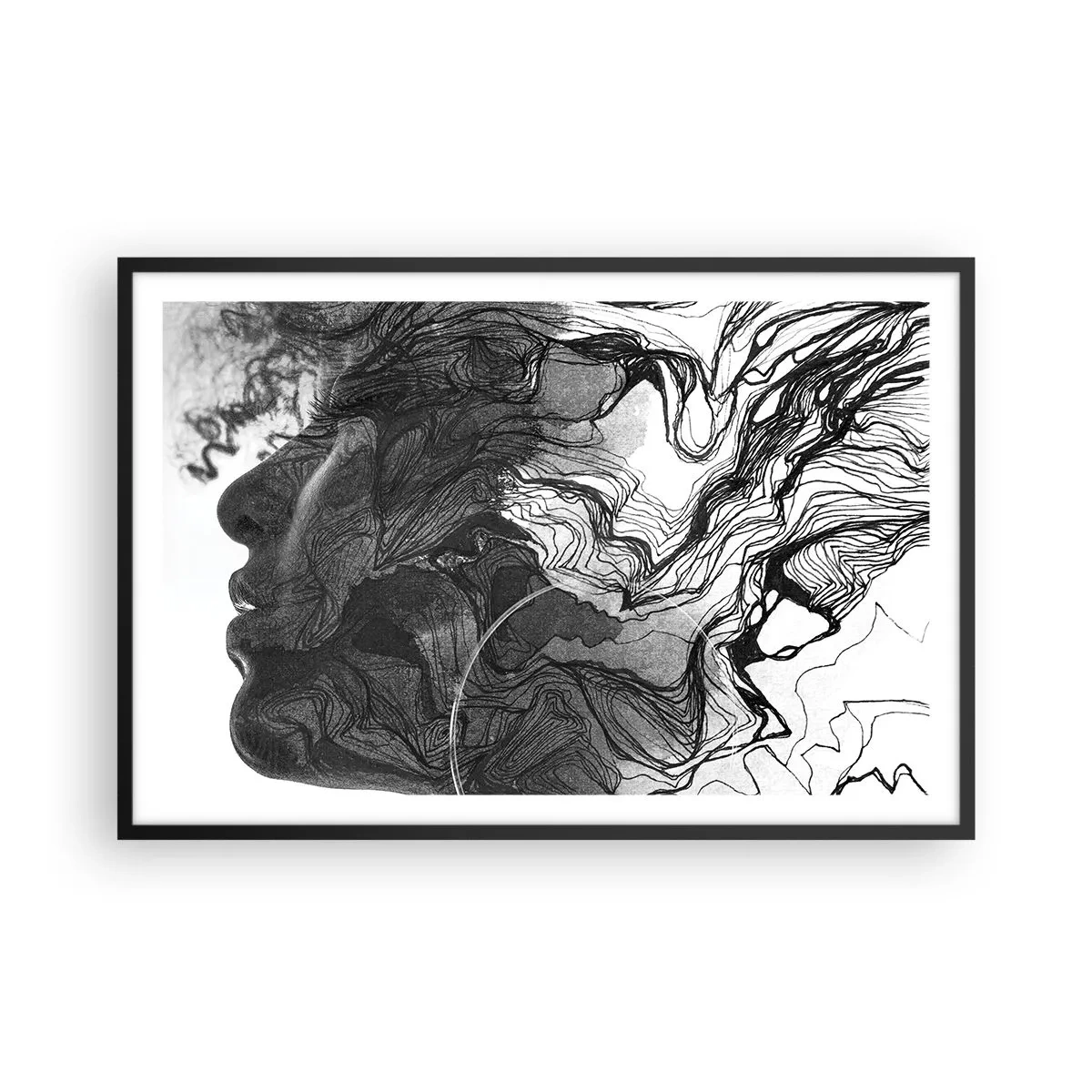 Plakát v černém rámu - Zapletená ve snech - 91x61 cm