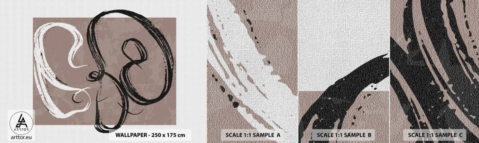 Vzor Fototapety Premium Canvas - Kompozice – hledání úplnosti - Minimalismus, Kus, Abstrakce - 100x30 cm