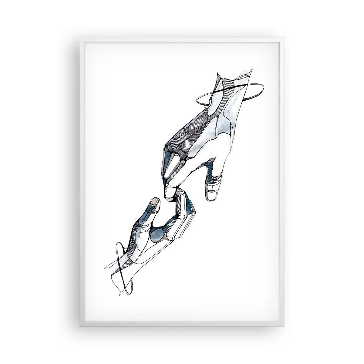 Plakát v bílém rámu - Dobré gesto - 70x100 cm