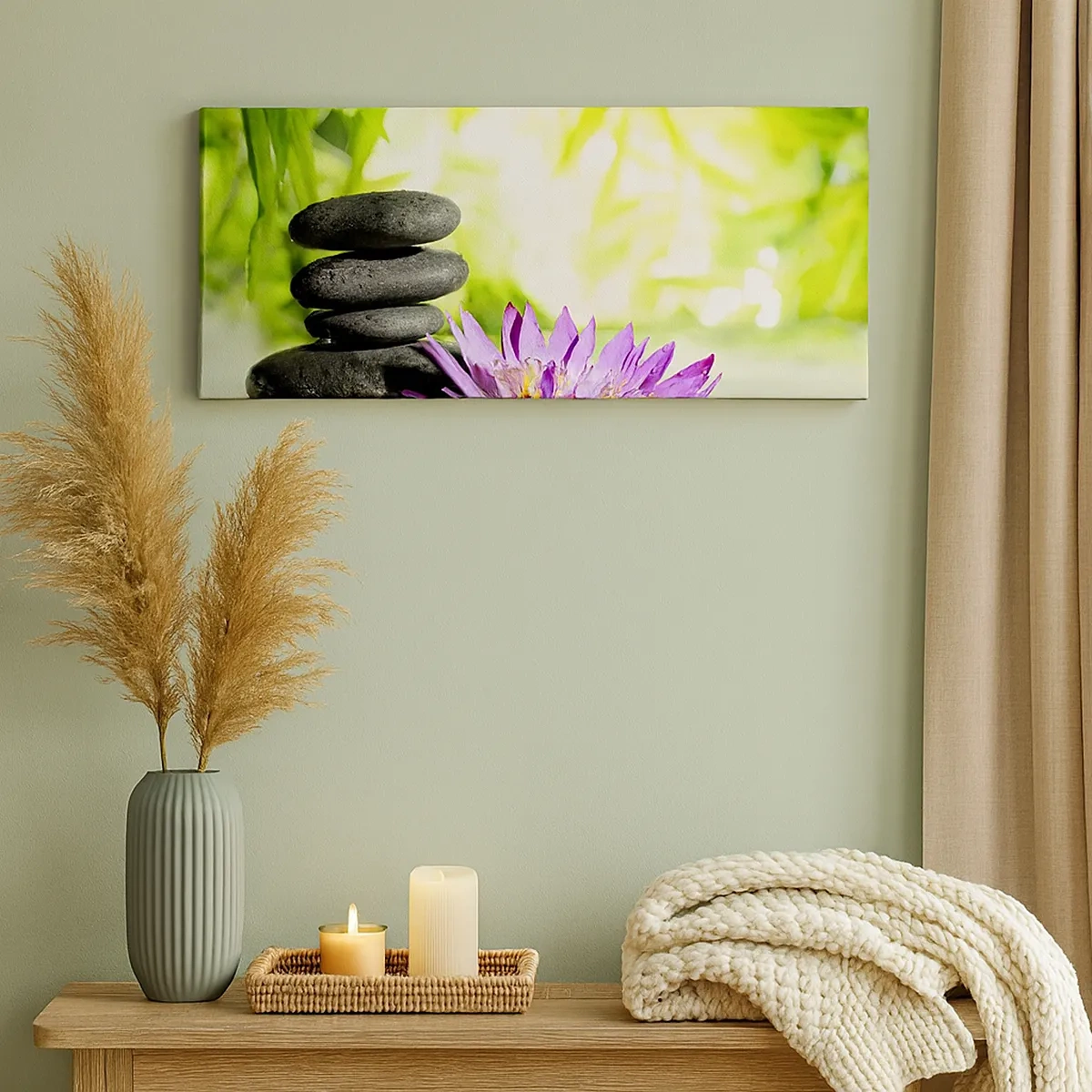 Obraz na plátně - V bambusovém hájku - 30x30 cm