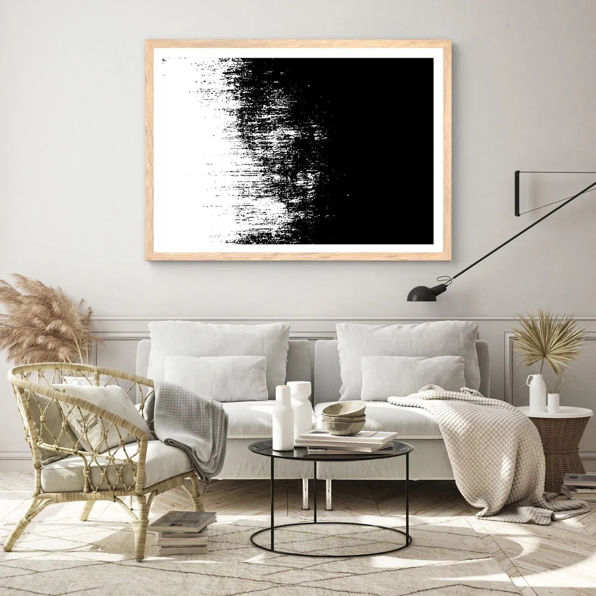 Plakát v rámu světlý dub - Vítězem se stává… - 100x70 cm