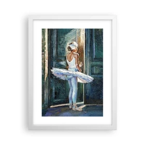 Plakát v bílém rámu - Před představením - 30x40 cm