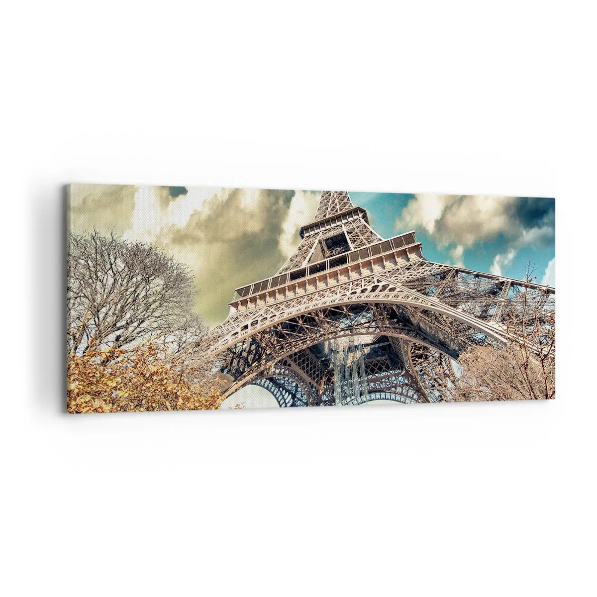 Obraz na plátně - A na podzim v Paříži… - 100x40 cm