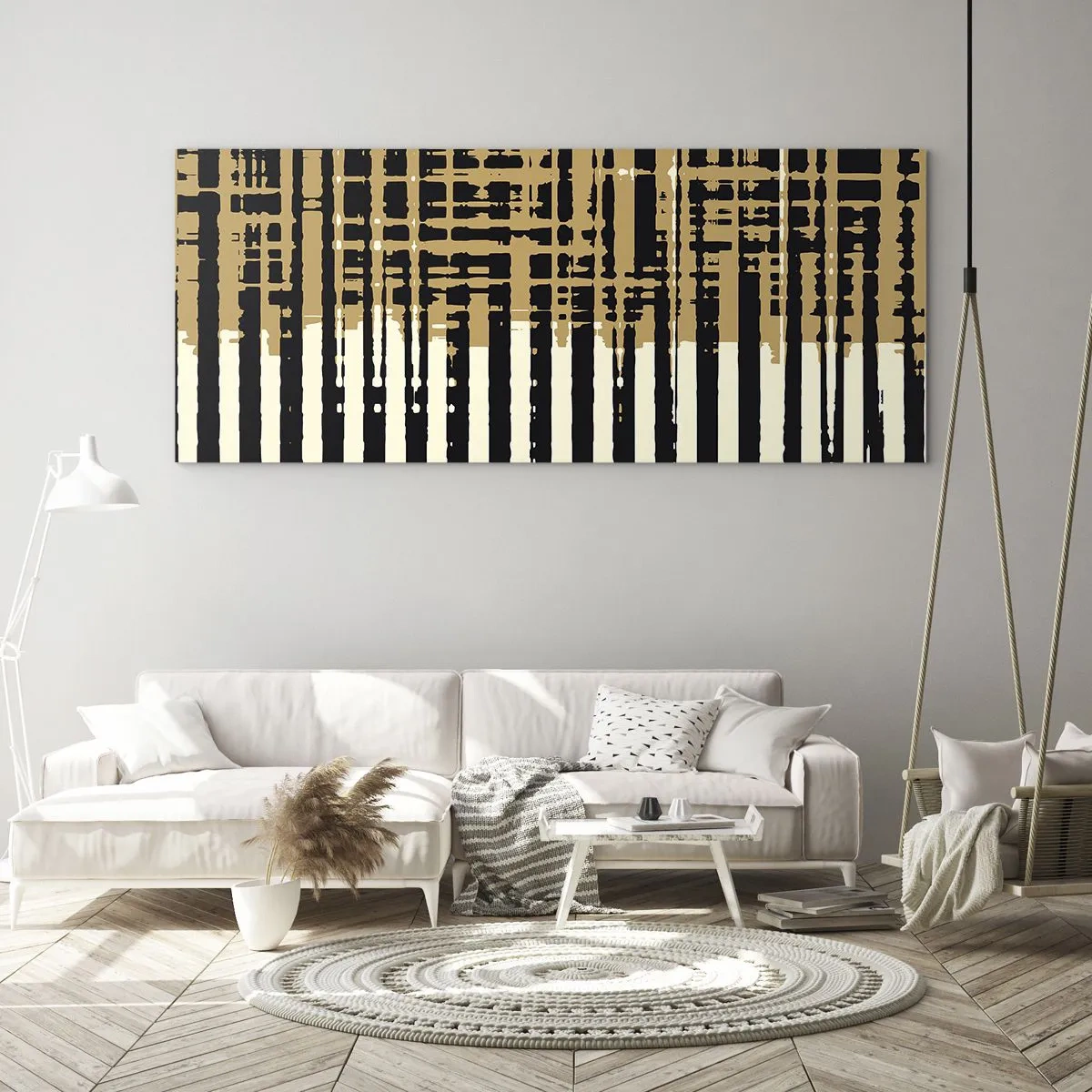 Obraz na skle - Architektonická abstrakce - 120x50 cm