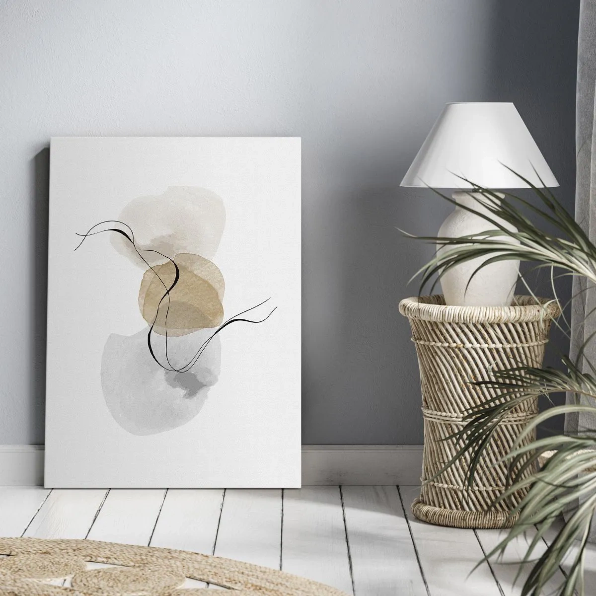 Obraz na plátně - Vzdušné korálky - 45x80 cm