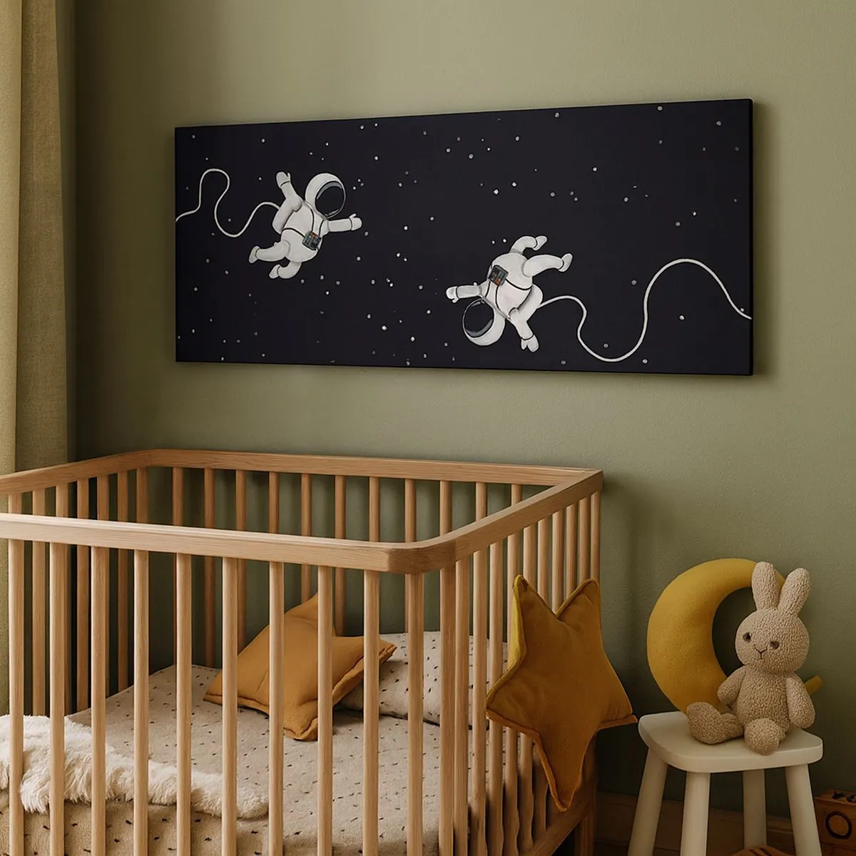 Obraz na plátně - Kosmický tanec - 100x40 cm