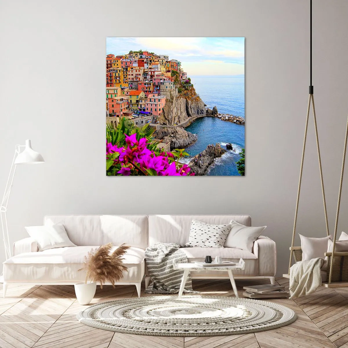 Obraz na plátně - Usměvavé město - 70x70 cm