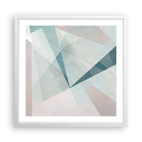 Plakát v bílém rámu - V klidu, ale dynamicky - 50x50 cm