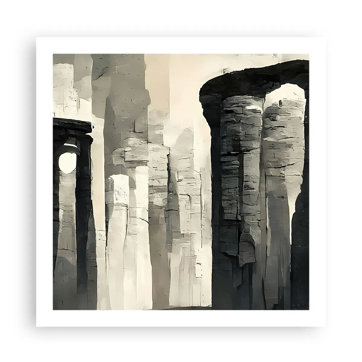 Plakát - Majestátnost starožitnosti - 60x60 cm