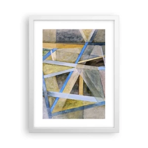Plakát v bílém rámu - Přímo nebo diagonálně? - 30x40 cm