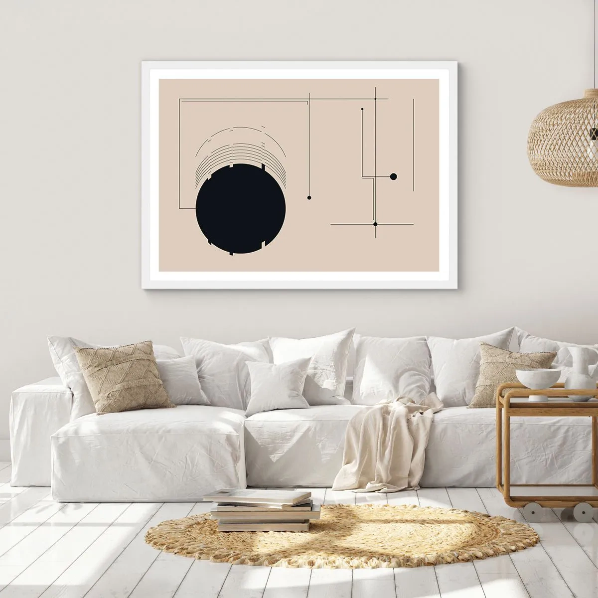 Plakát v bílém rámu - Pružná a dynamická kompozice - 91x61 cm