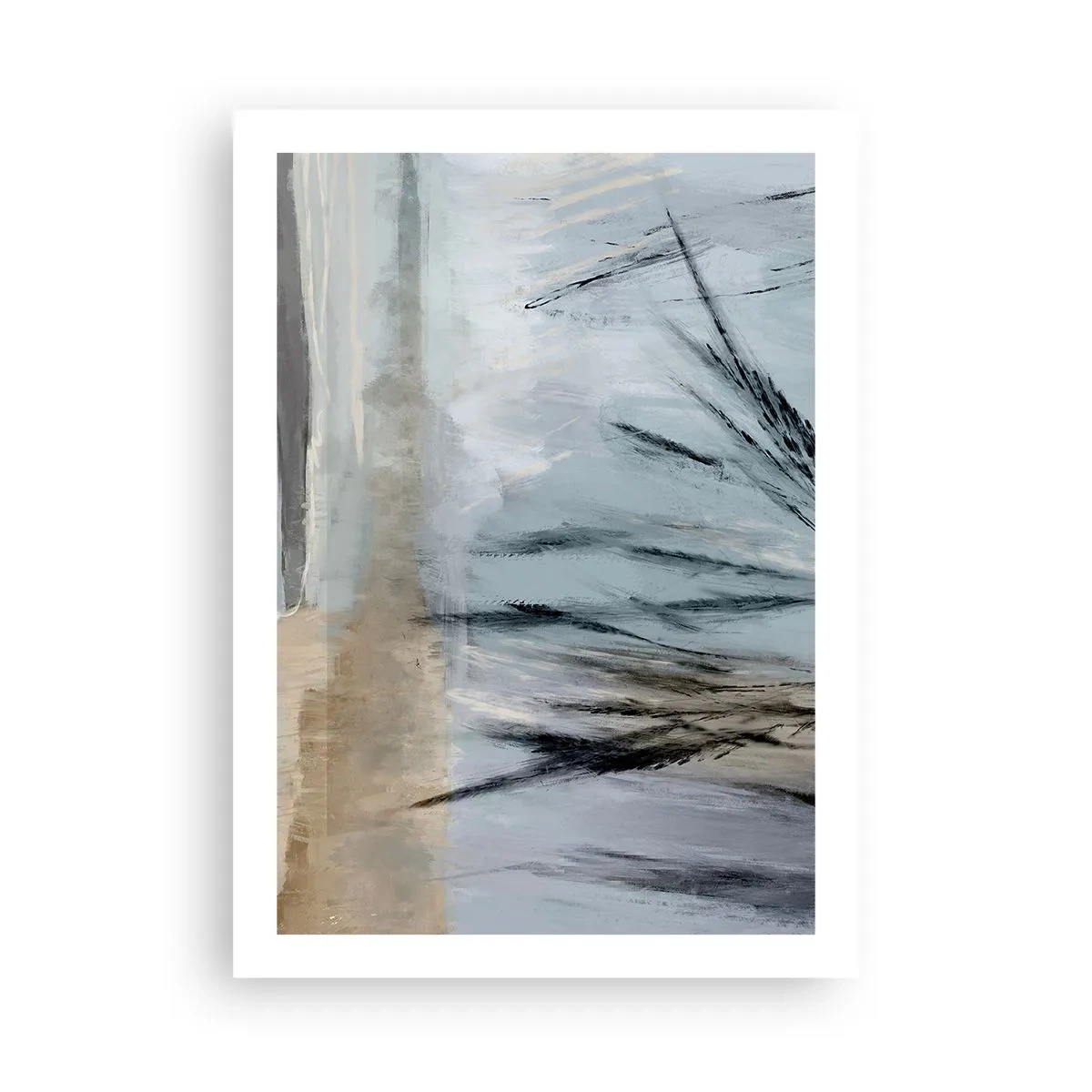 Plakát - Zimní pole - 50x70 cm