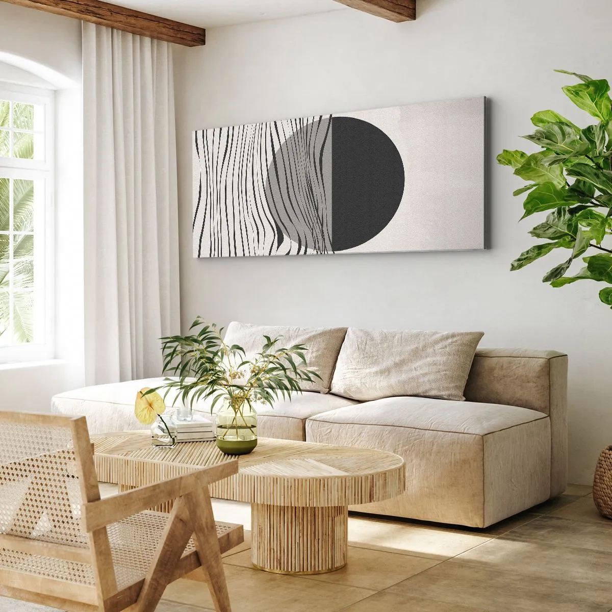 Obraz na plátně - Poloviční kompozice - 160x50 cm