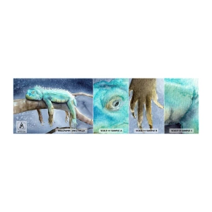 Vzor Fototapety Samolepicí Deluxe Sticker - Je to fajn! - Chameleón, Zvíře, Lenost - 100x30 cm