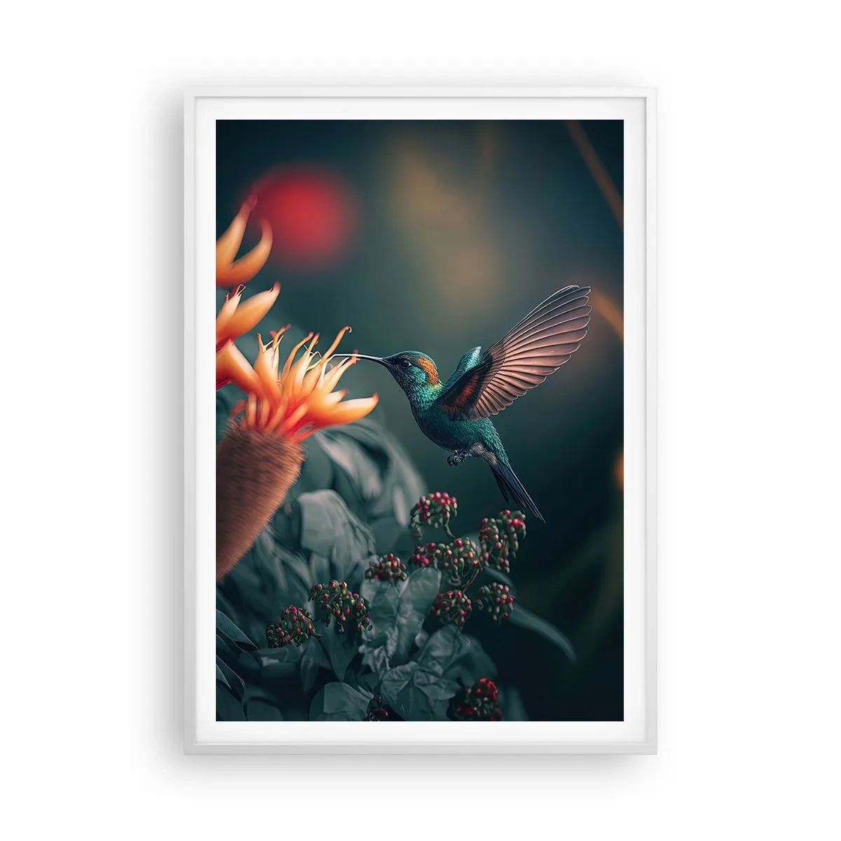 Plakát v bílém rámu - Skutečně pestrý život - 70x100 cm