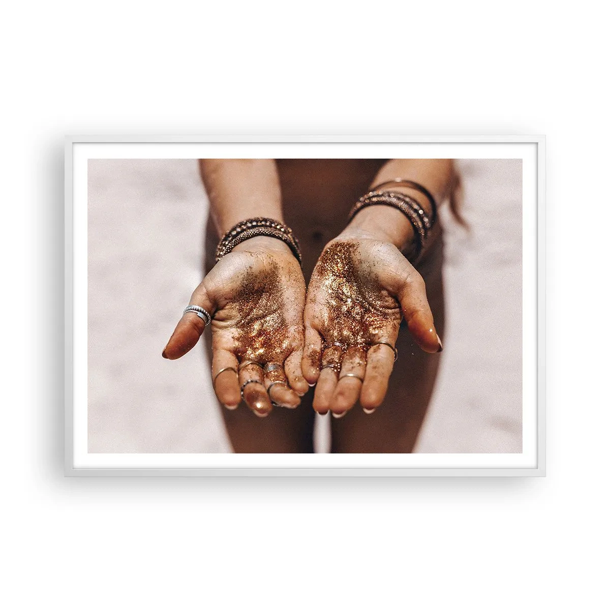 Plakát v bílém rámu - Dárek pro tebe - 100x70 cm