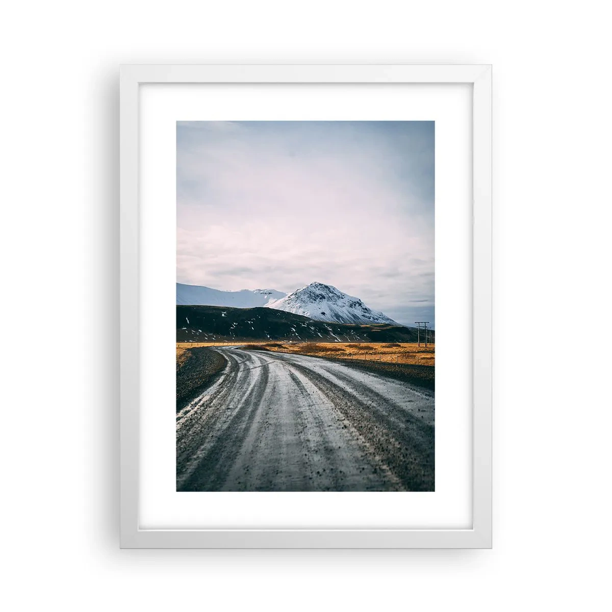 Plakát v bílém rámu - V islandském stylu - 30x40 cm