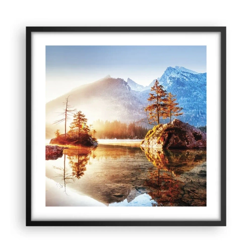 Plakát v černém rámu - Příroda v novém světle - 50x50 cm