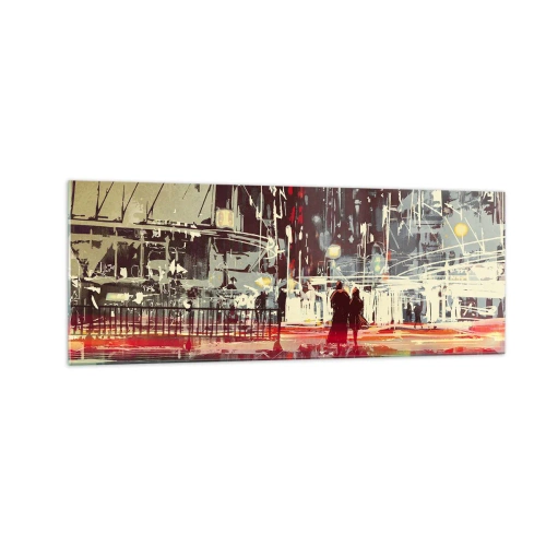 Obraz na skle - Velkoměstská doprava - 140x50 cm