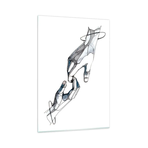 Obraz na skle - Dobré gesto - 80x120 cm