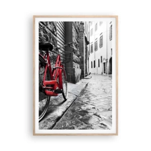 Plakát v rámu světlý dub - Skutečná krása nestárne - 70x100 cm