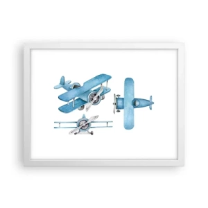 Plakát v bílém rámu - Rozený vítěz - 40x30 cm