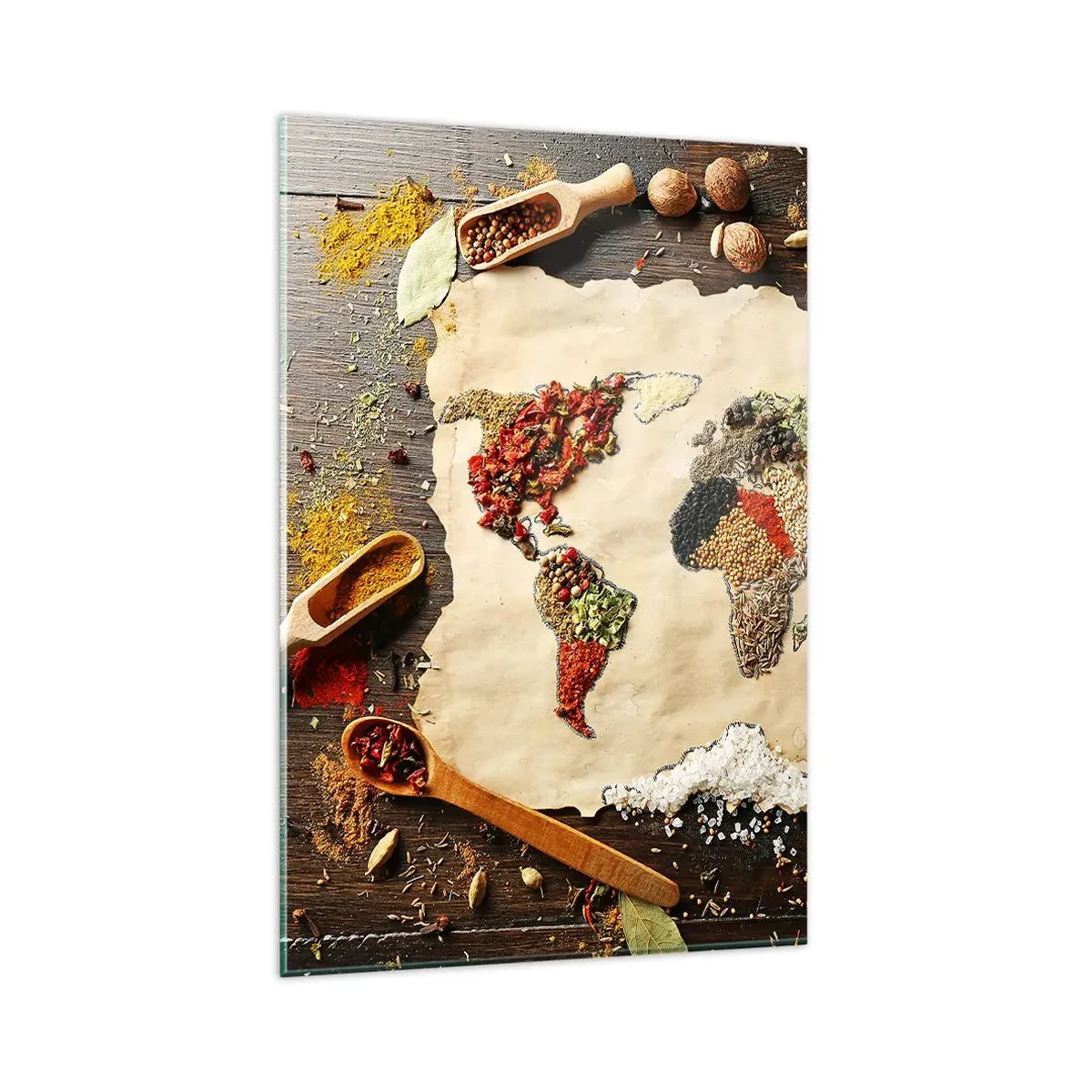 Obraz na skle - Všechny chutě světa - 80x120 cm