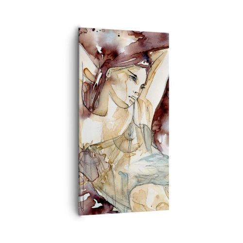 Obraz na plátně - V náladě lila - 65x120 cm