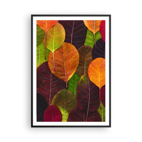 Plakát v černém rámu - Podzimní mozaika - 70x100 cm