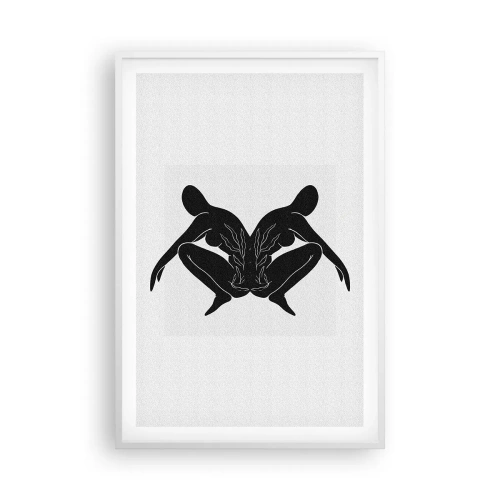 Plakát v bílém rámu - Společná duše - 61x91 cm