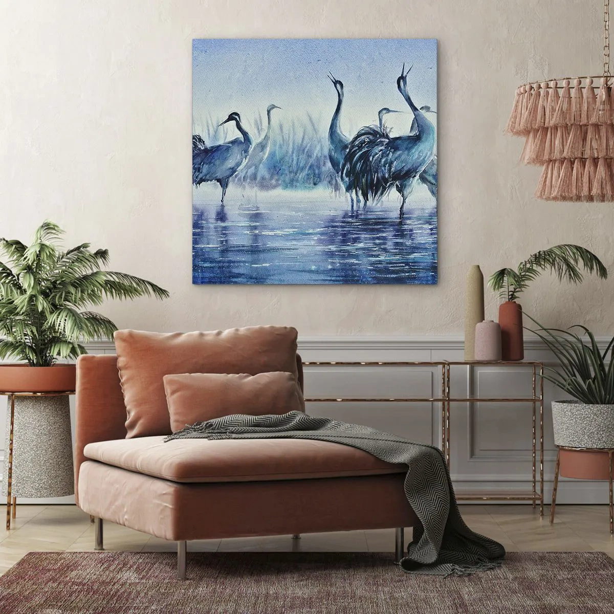 Obraz na plátně - Ranní setkání - 60x60 cm