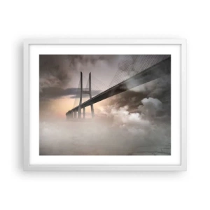 Plakát v bílém rámu - U řeky, která není - 50x40 cm