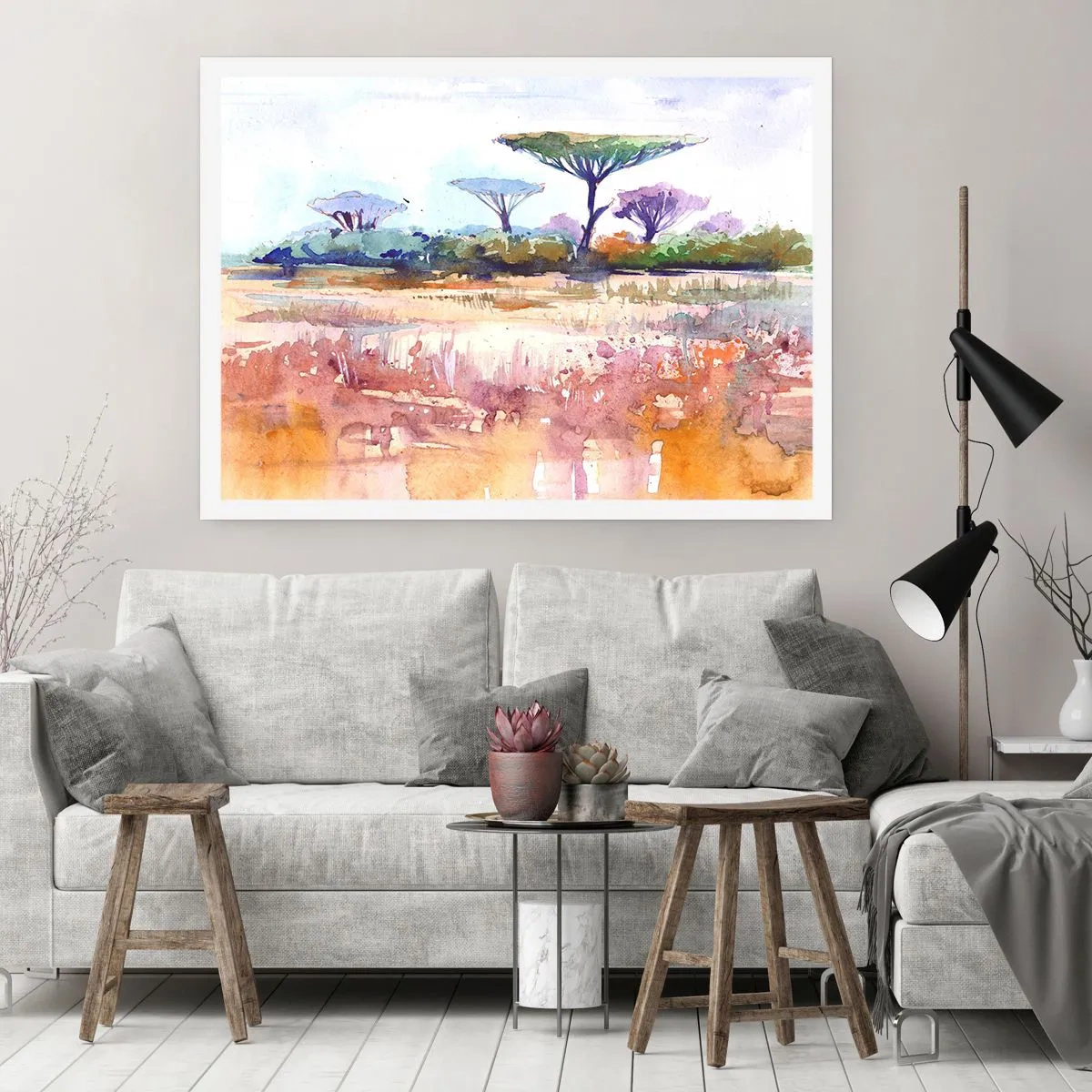 Plakát - Barvy savany - 50x40 cm