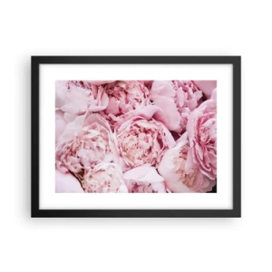 Plakát v černém rámu - Přitulené a voňavé - 40x30 cm