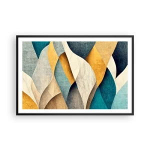 Plakát v černém rámu - Rytmus a vlnění - 91x61 cm