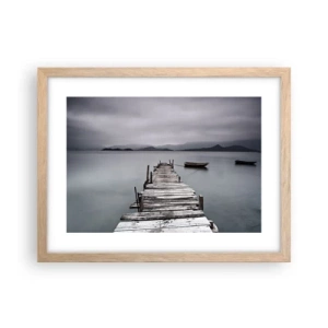 Plakát v rámu světlý dub - Zítra můžeš vyrazit - 40x30 cm