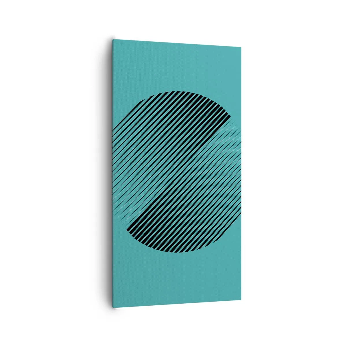 Obraz na plátně - Kruh – geometrická variace - 65x120 cm