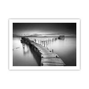 Plakát - Klid zapomenutého břehu - 70x50 cm