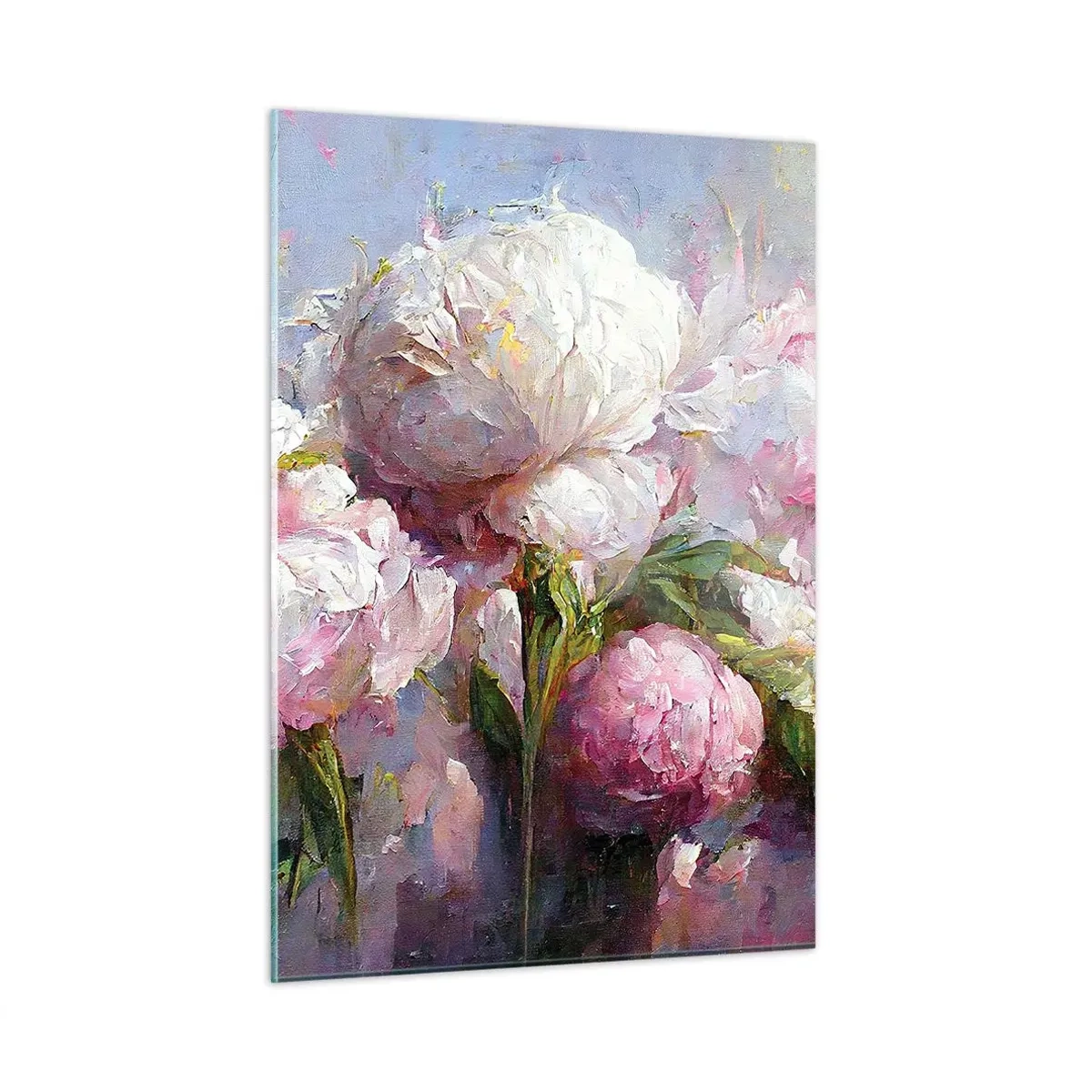 Obraz na skle - Kytice překypující životem - 50x70 cm