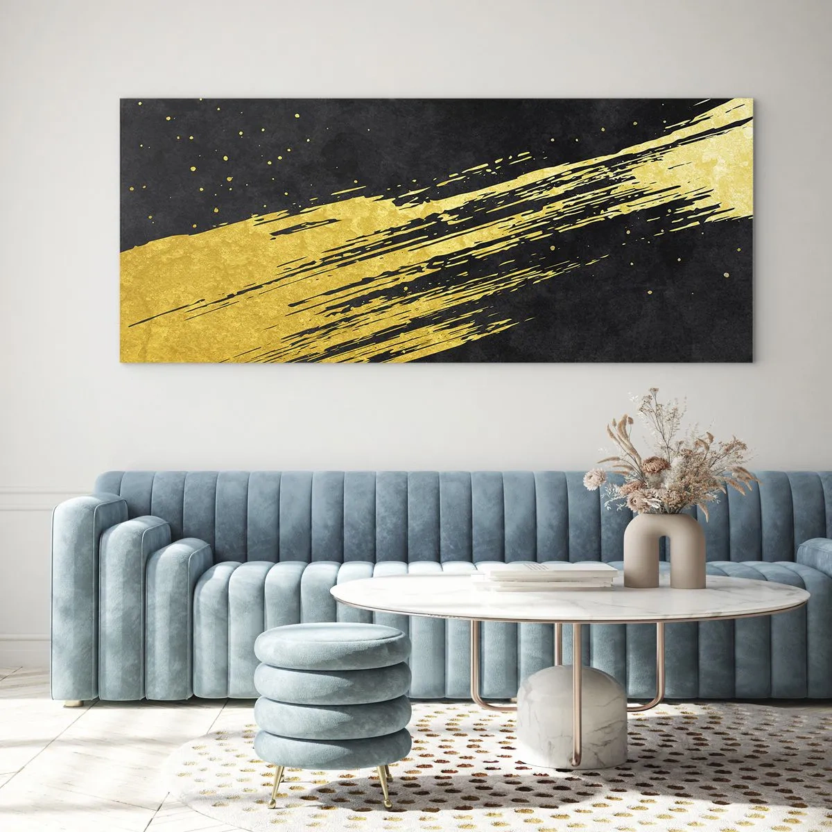 Obraz na skle - Skok do hyperprostoru - 100x40 cm