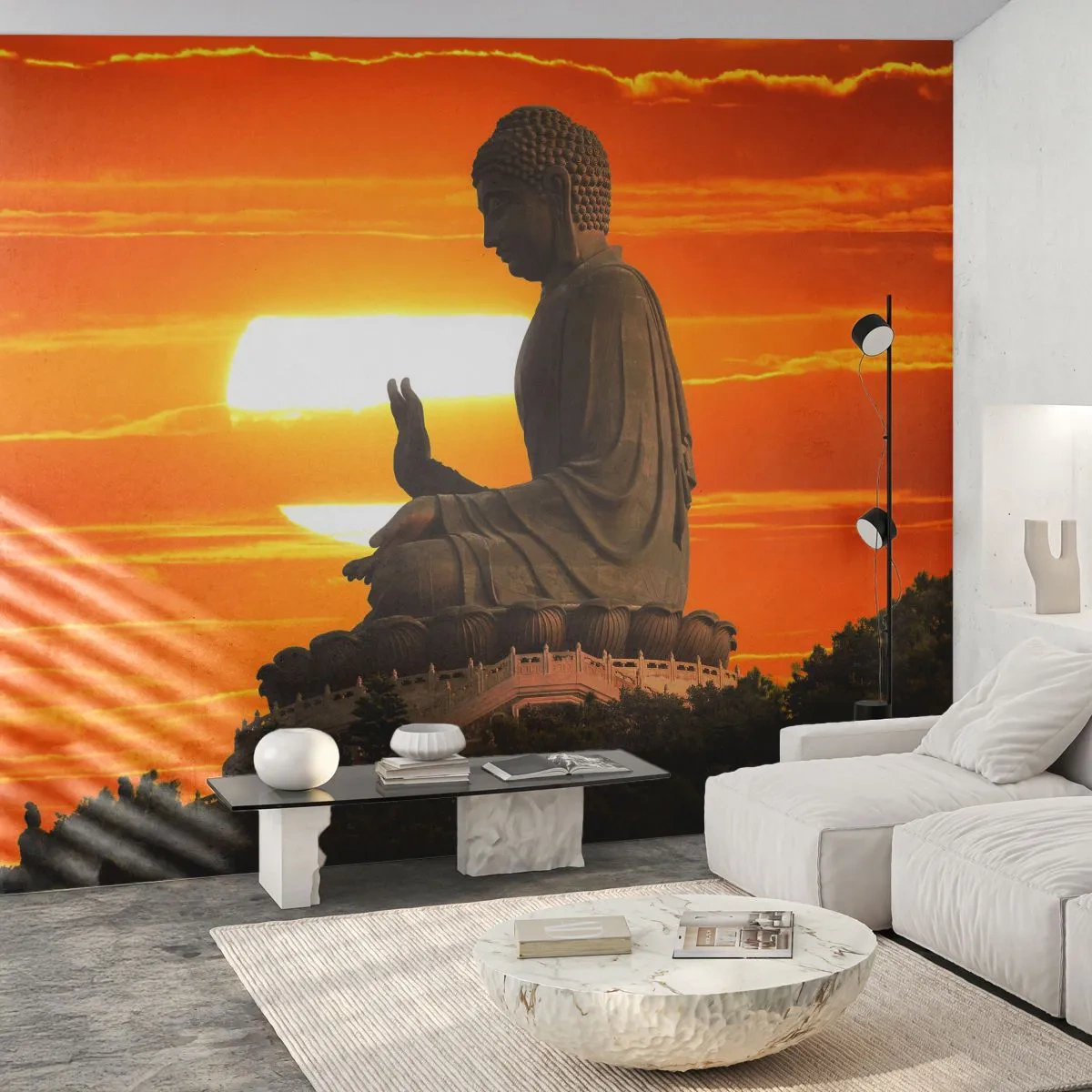 Fototapeta Premium Canvas - Bez strachu ze světa - Asie, Buddha, Kultura - 200x140 cm