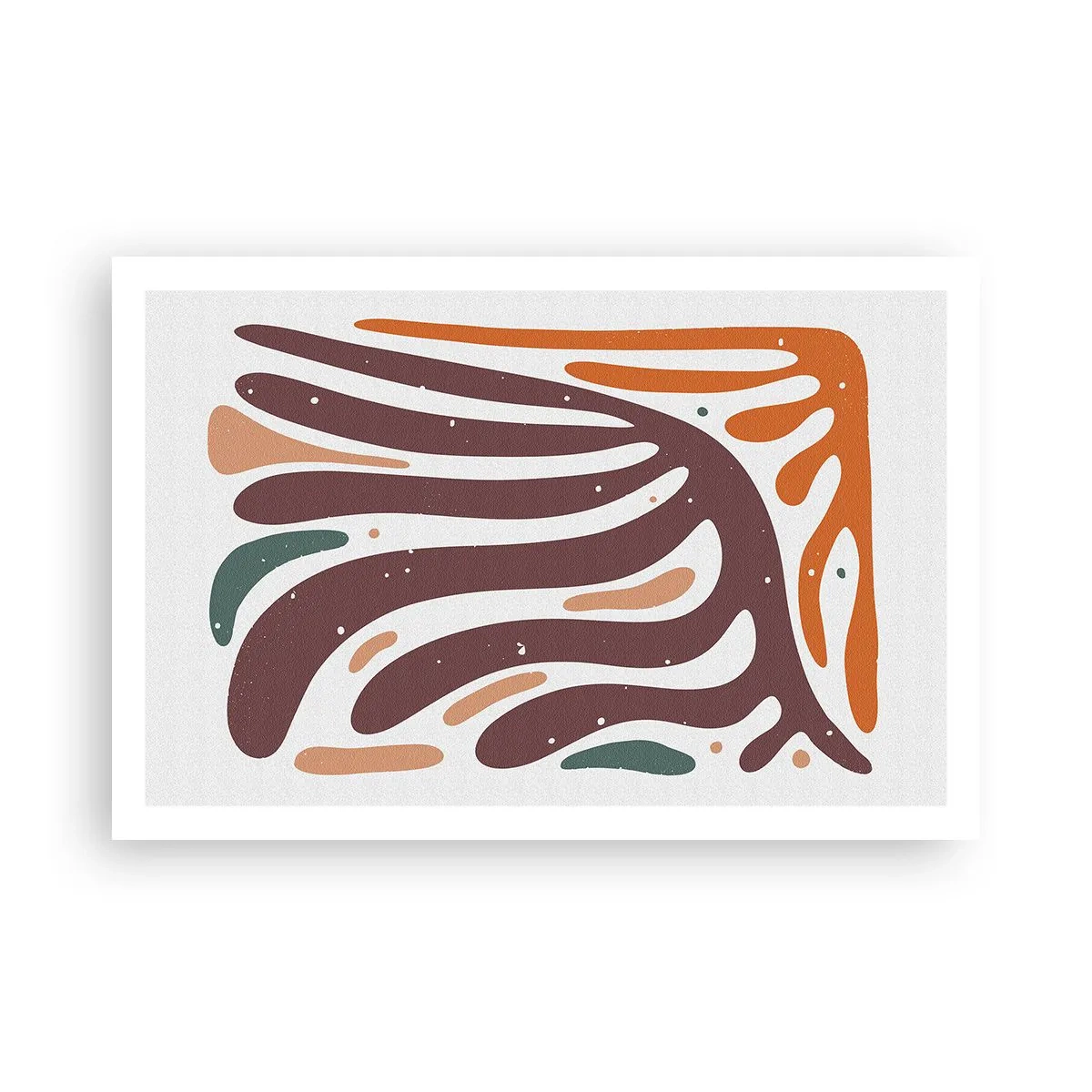 Plakát - Organická a radiální kompozice - 91x61 cm