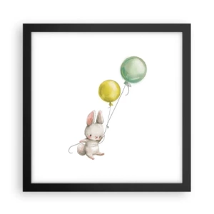 Plakát v černém rámu - Já poletím také! - 30x30 cm