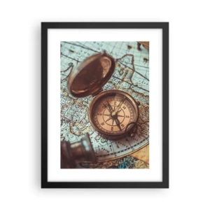 Plakát v černém rámu - Pro dobrodruha - 30x40 cm