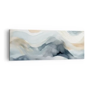 Obraz na plátně - Abstrakce sněhu a mlhy - 140x50 cm