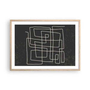 Plakát v rámu světlý dub - Není to tak jednoduché - 70x50 cm