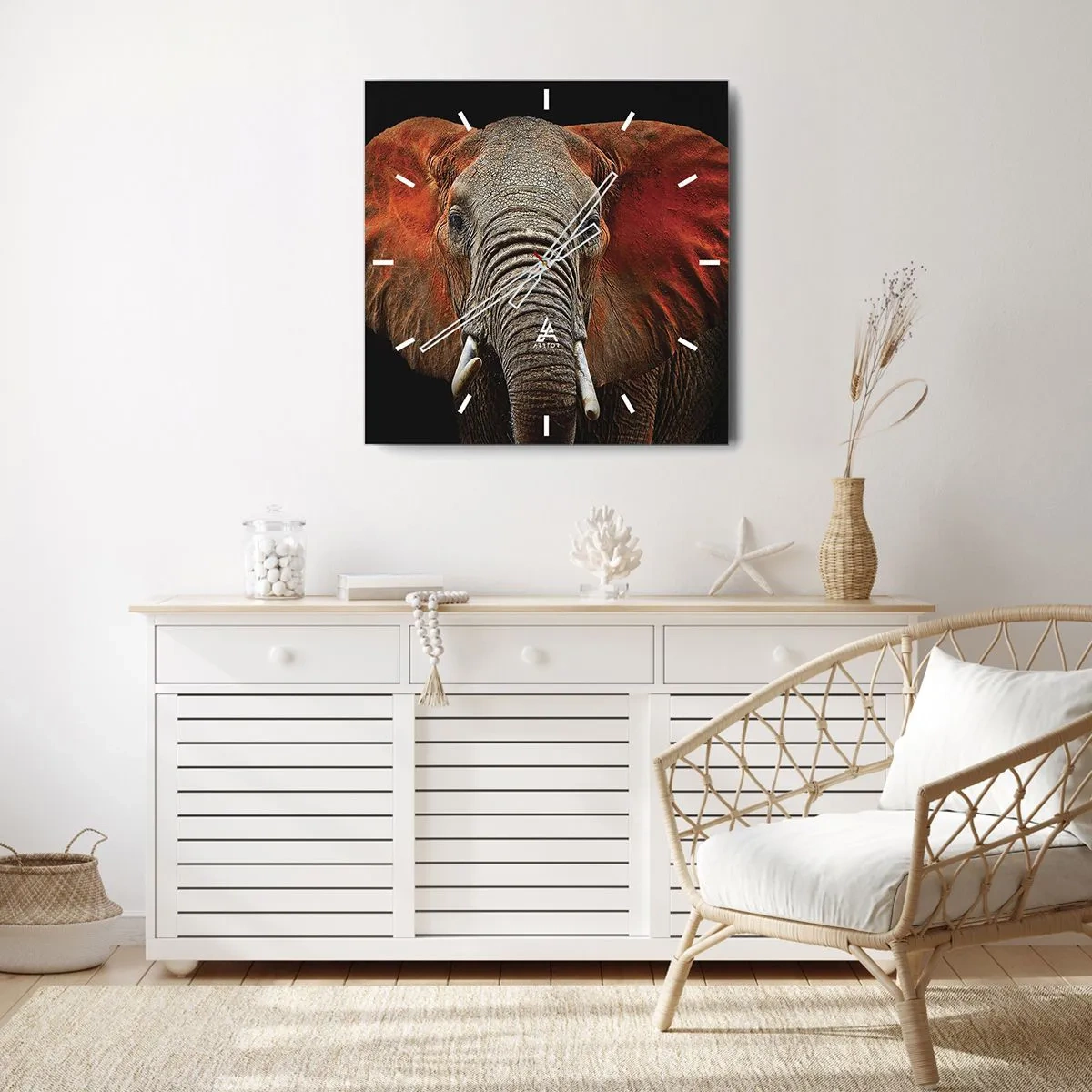 Nástěnné hodiny - Jsem divoký, a ty? - 40x40 cm