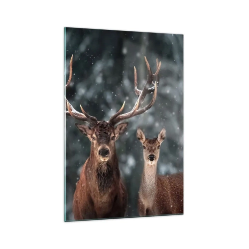 Obraz na skle - Pán lesa se svou ženou - 70x100 cm