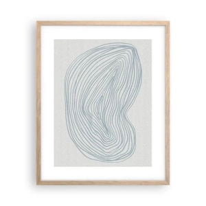 Plakát v rámu světlý dub - Úsměv kapky - 40x50 cm