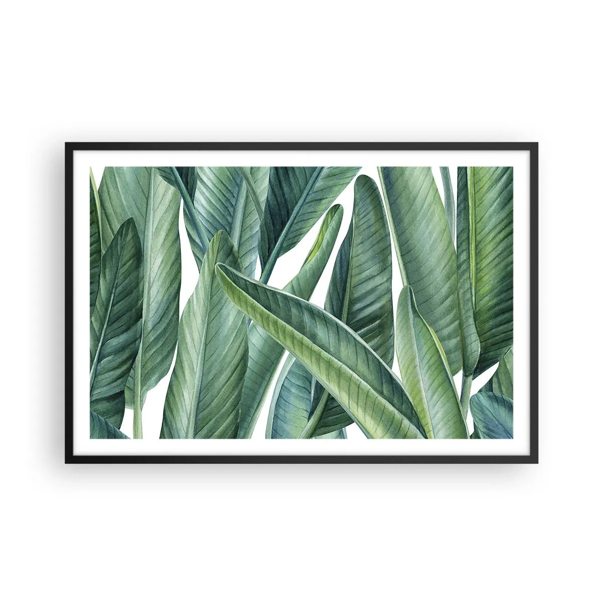Plakát v černém rámu - Prostě zelená - 91x61 cm